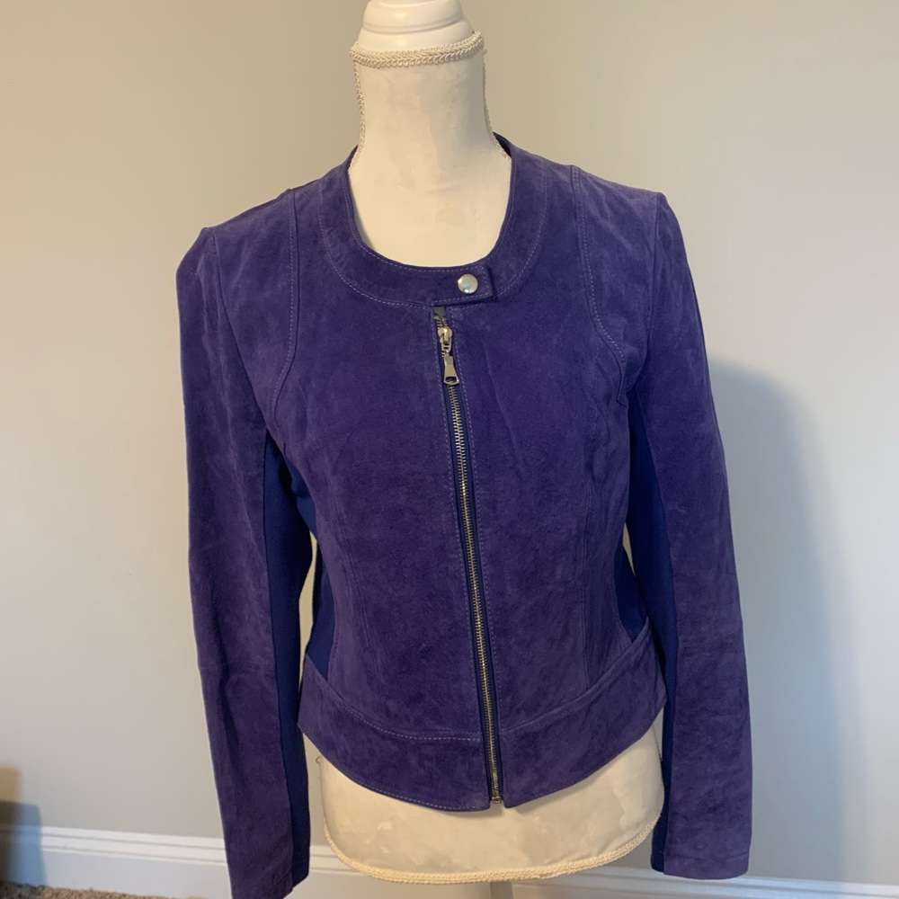 New! Blue Suede Jacket